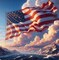 American Flag 4th of July Diamond Painting Kit for Adults – Independence Day Full Drill 5D Rhinestone Art, Patriotic Wall Decor, DIY Home Painting Kit 17.7”×17.7”